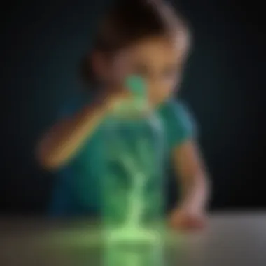 Illuminating Sensory Bottle for Engaging Play Glow-in-the-dark sensory bottle for sensory exploration