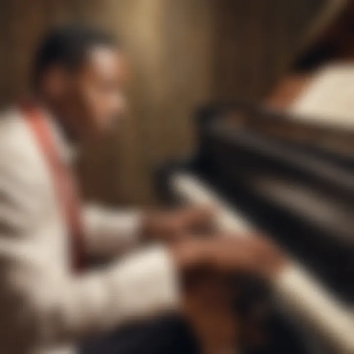 Gospel Musician Playing Piano