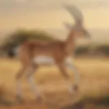 Graceful gazelle in the savannah