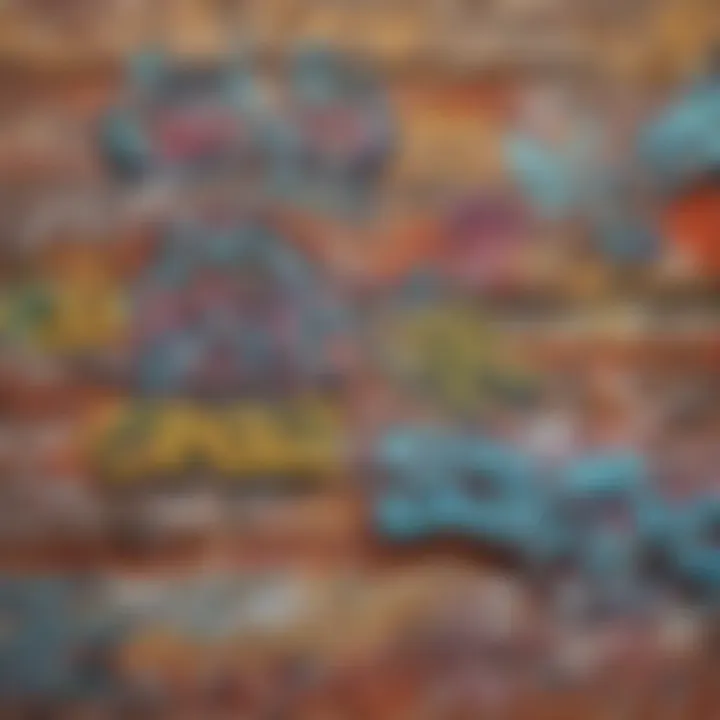 Colorful Graffiti Artwork on Brick Wall
