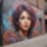 Captivating Street Mural in Urban Setting