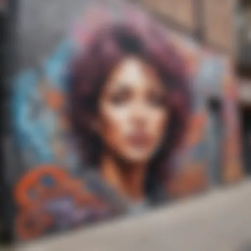 Captivating Street Mural in Urban Setting
