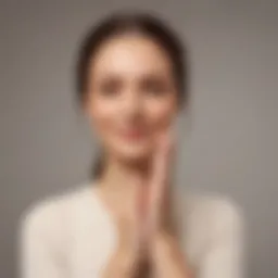 Elegant sign language gesture for gratitude