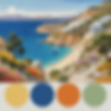 Harmonious Blend of Colors Inspired by Greek Landscapes