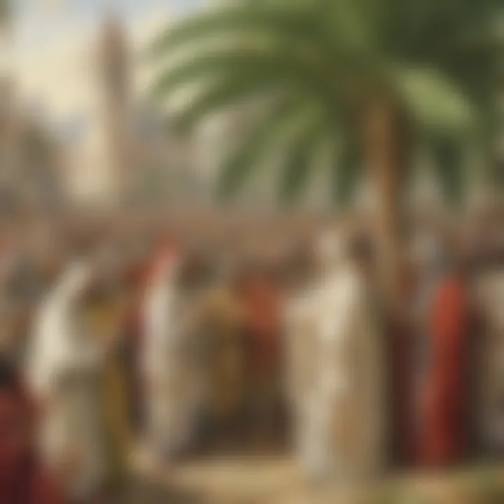 Historical Context of Palm Sunday Illustration