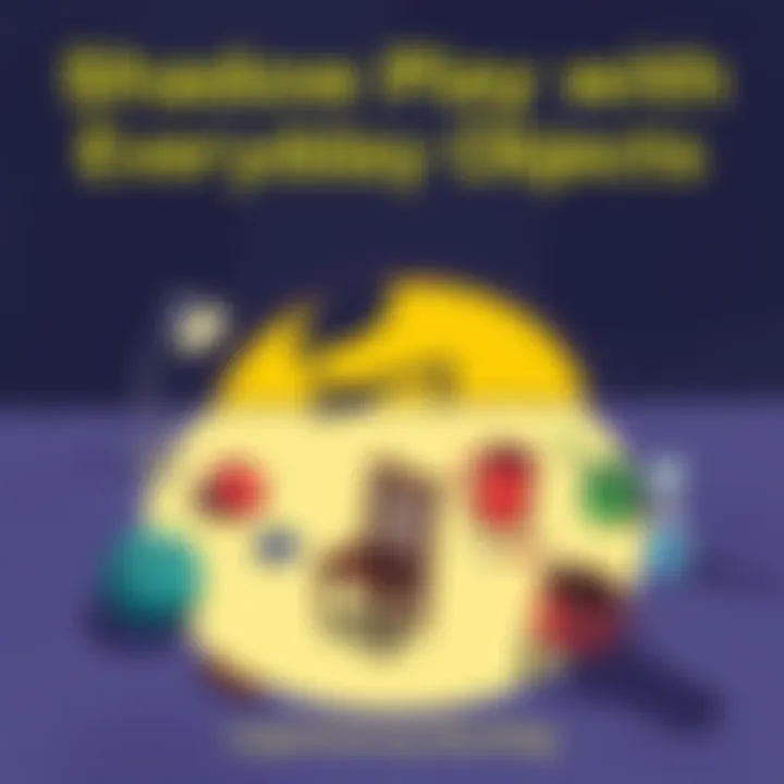 A setup showing shadows created by various objects