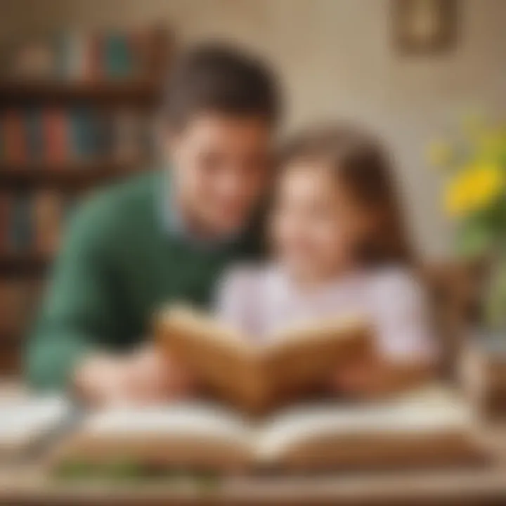 Inspiring image symbolizing a love for reading instilled by Easter speech books