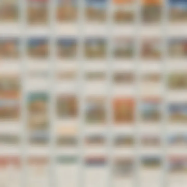 Different types of wall calendars displayed for educational purposes