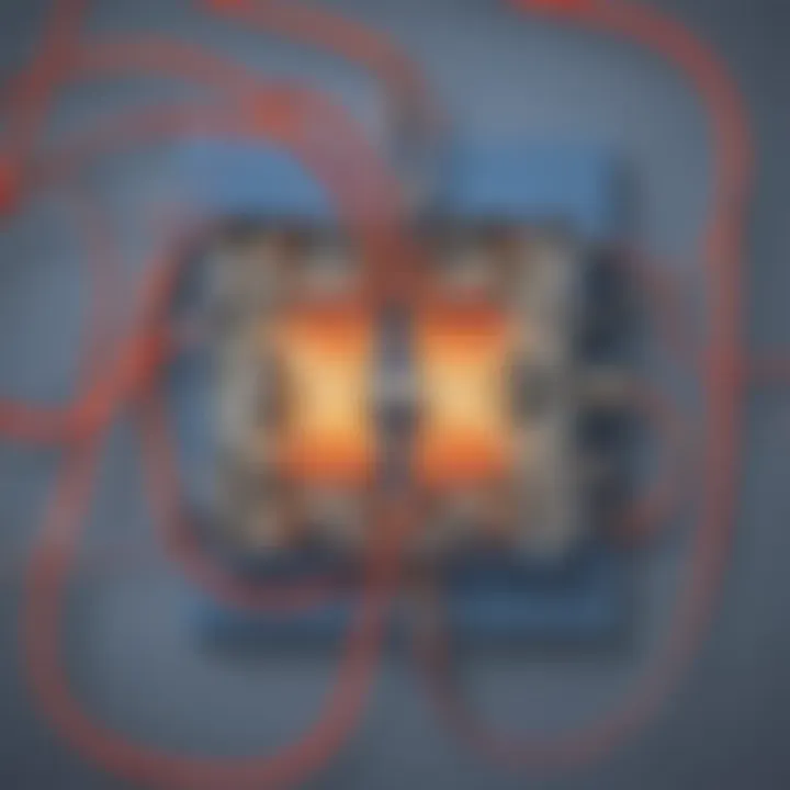 Illustration demonstrating the impact of an open circuit on electricity flow