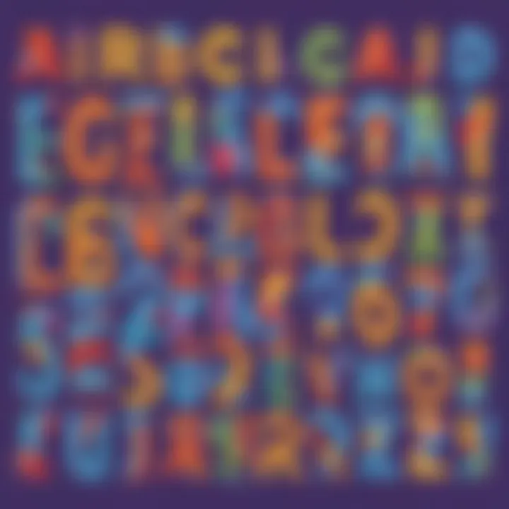 Colorful alphabet tracing activities for skill development