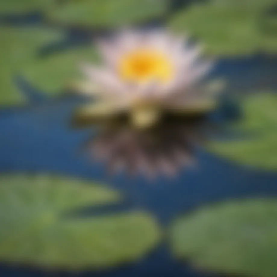 Enigmatic Water Lily Reflections