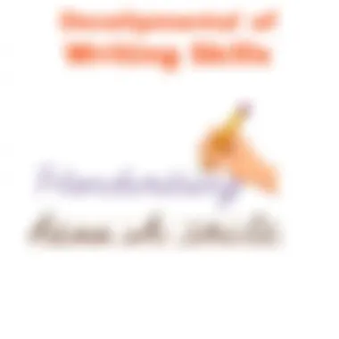 Developmental Stages of Writing Skills Illustration of developmental stages in handwriting