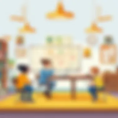 Fostering Inclusivity in Education Illustration of a supportive learning environment for dyslexic learners