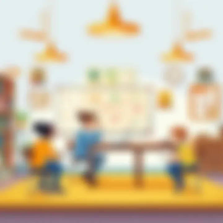 Fostering Inclusivity in Education Illustration of a supportive learning environment for dyslexic learners