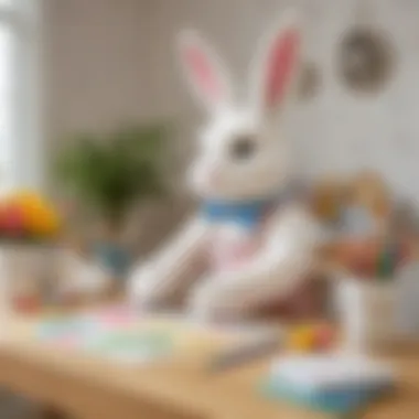 Creative Easter Bunny Craft Station for Kids