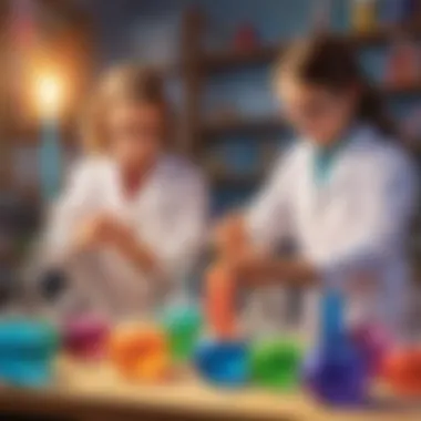 Exploratory Chemistry: Kids conducting colorful science experiments