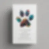 Elegant Paw Print Design Business Card