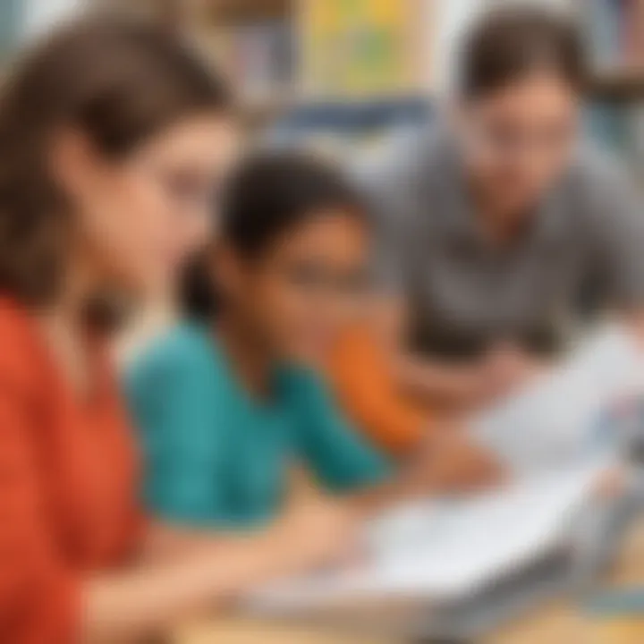 Parents and educators collaborating on literacy strategies
