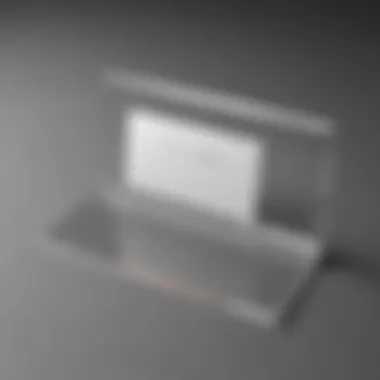 Sleek Acrylic Display Modern acrylic name place card display