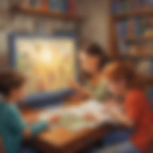 Innovative Reading Game Illustration
