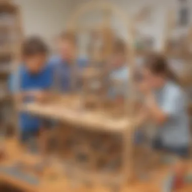 Engineering Challenge Fun An engineering challenge with students building structures using various materials.