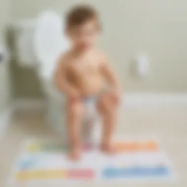 Potty chart integrated into daily routine