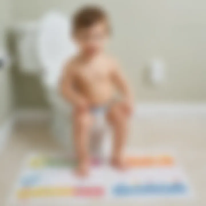 Potty chart integrated into daily routine