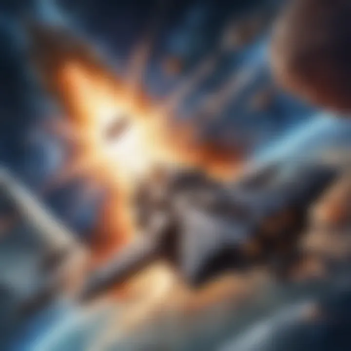 Intense Space Battle Action