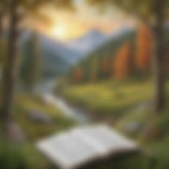 Interactive Reading Worksheet with Nature Scenes