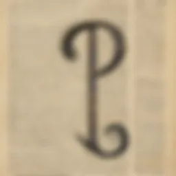 Elegant punctuation marks on a vintage manuscript