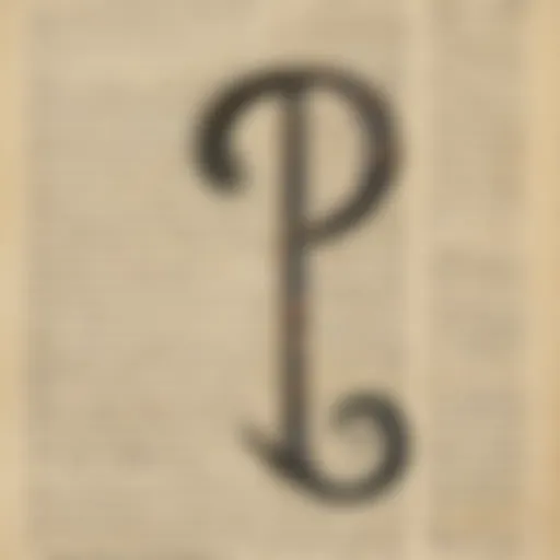 Elegant punctuation marks on a vintage manuscript