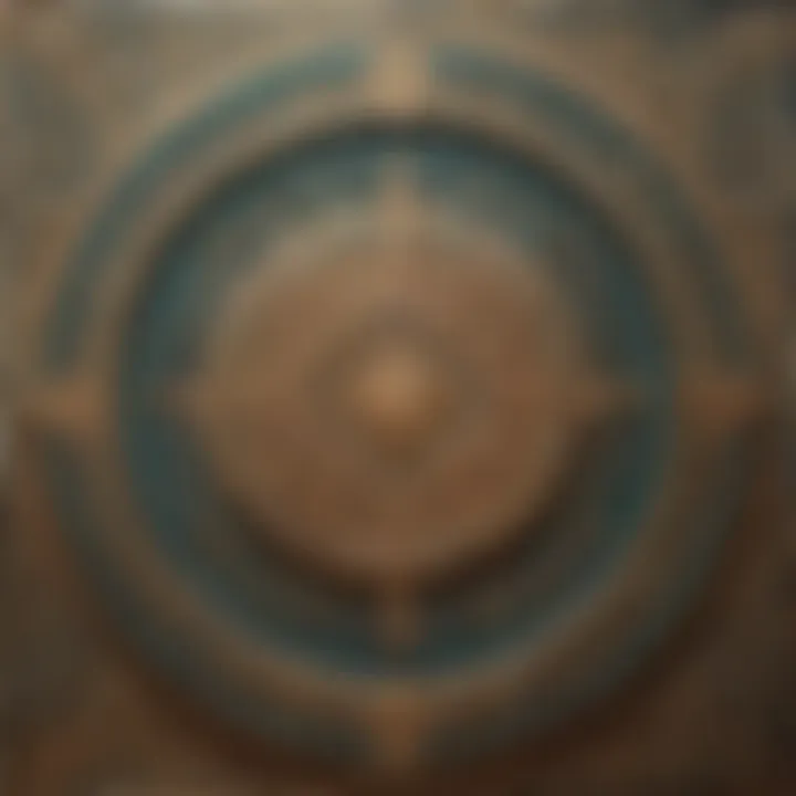 Intricate design embodying the essence of supplications for beginning fast in Ramadan