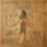 Intricate Egyptian Hieroglyphics on Papyrus