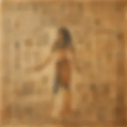 Intricate Egyptian Hieroglyphics on Papyrus