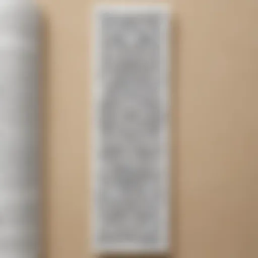 Intricately designed bookmark template for colouring