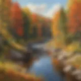 A picturesque view of Michigan's Upper Peninsula during autumn
