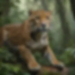 Majestic Jaguar in Rainforest