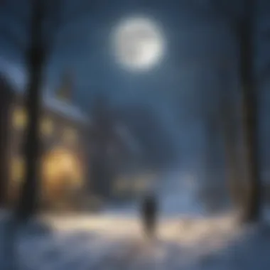 Enigmatic Moonlit January Night