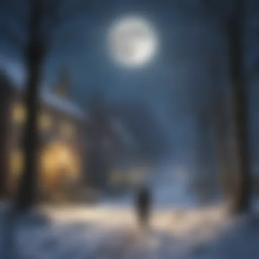 Enigmatic Moonlit January Night
