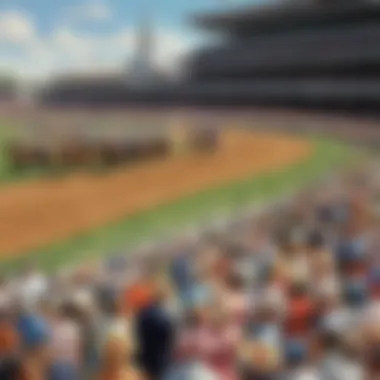 Dynamic Atmosphere: Kentucky Derby Infield Excitement Vibrant Kentucky Derby Infield Crowd