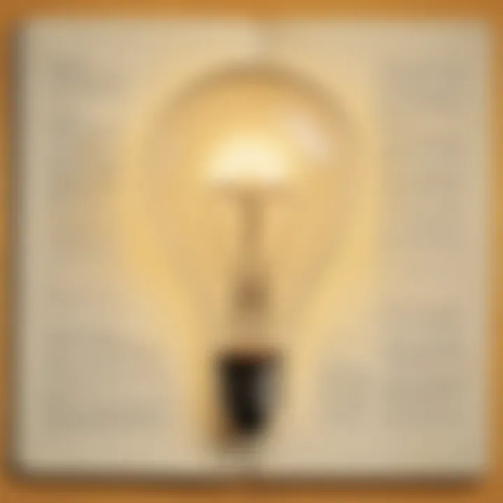 Illustration showing a light bulb symbolizing new ideas in education
