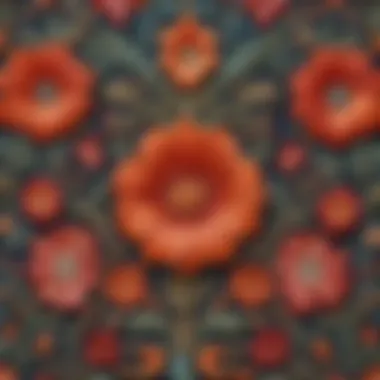 Artistry in Threadwork Intricate embroidery details on kleidung