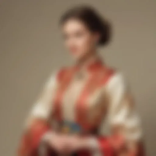 Elegant traditional kleidung attire