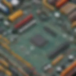 Illustration of computer hardware components