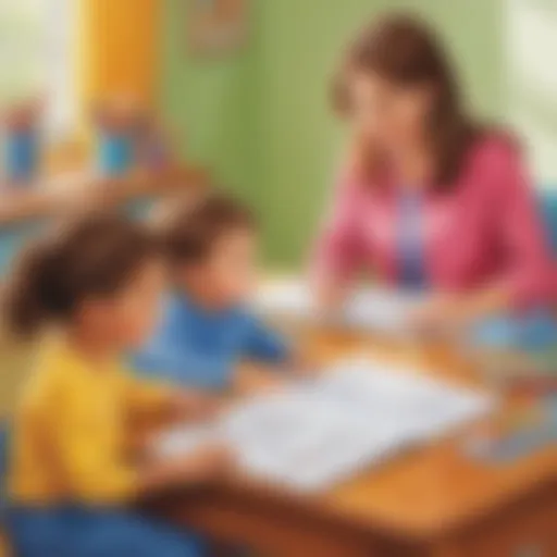 Colorful educational worksheets for young children