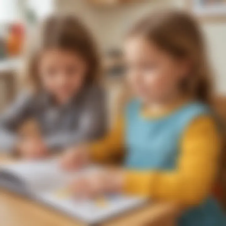Interactive worksheets promoting early literacy