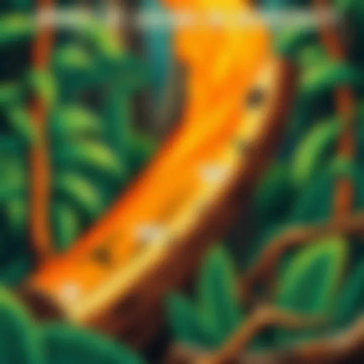 Impact of Logging on Biodiversity Illustration depicting the effects of logging on biodiversity