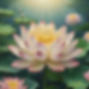 Serenity in Bloom: Lotus of Enlightenment Lotus flower symbolizing purity and enlightenment
