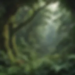 Aerial View of Lush Rainforest Canopy