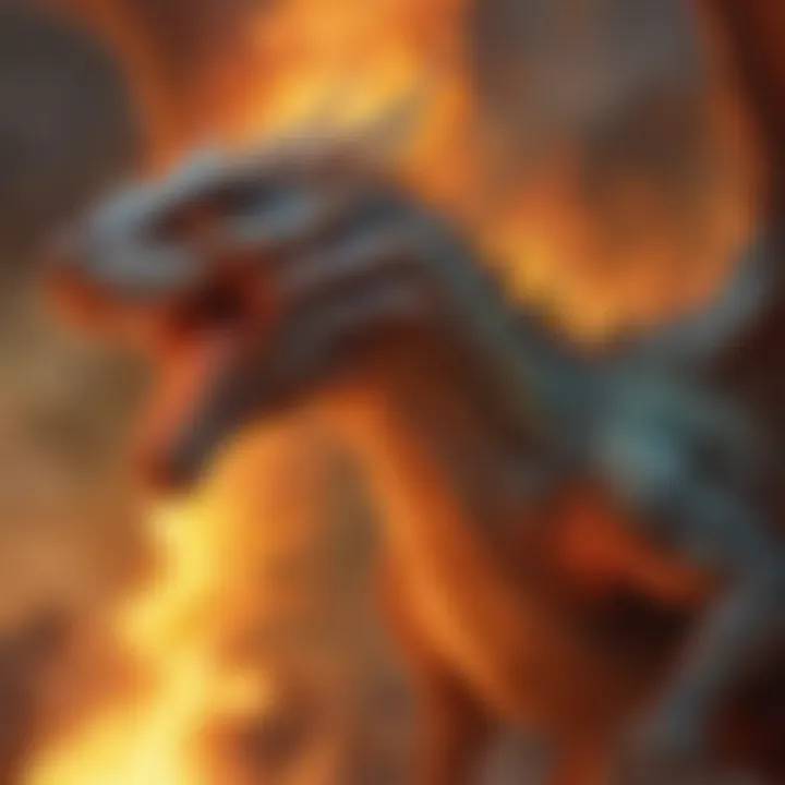 Majestic Fire-Breathing Dragon Artwork